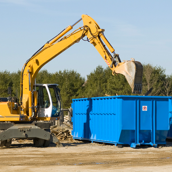 what size residential dumpster rentals are available in Landingville PA